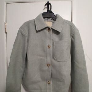 Levi's Women's Small Soft Chore Jacket  light gray in color . Sales For $118